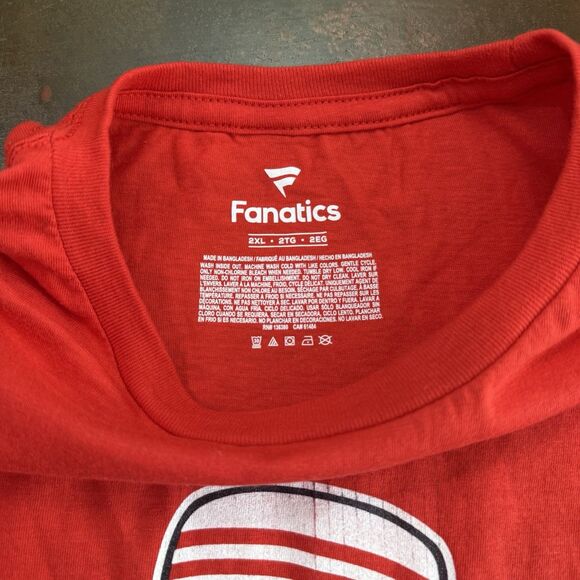 Cincinnati Reds Red Stockings Short Sleeve Tee/T-Shirt Men's Fanatics MLB 2XL - Picture 6 of 10